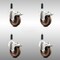Service Caster 4 Inch 316SS High Temp Glass Filled Nylon 3/4 Inch Stem Caster Set Lock Brake SCC-SS316TTLEX20S414-GFNSHT-34-4 - alternate 3